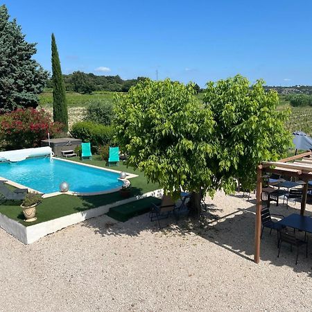 Villa Mas des Coudoulières avec piscine et jacuzzi à Roquemaure  Extérieur photo