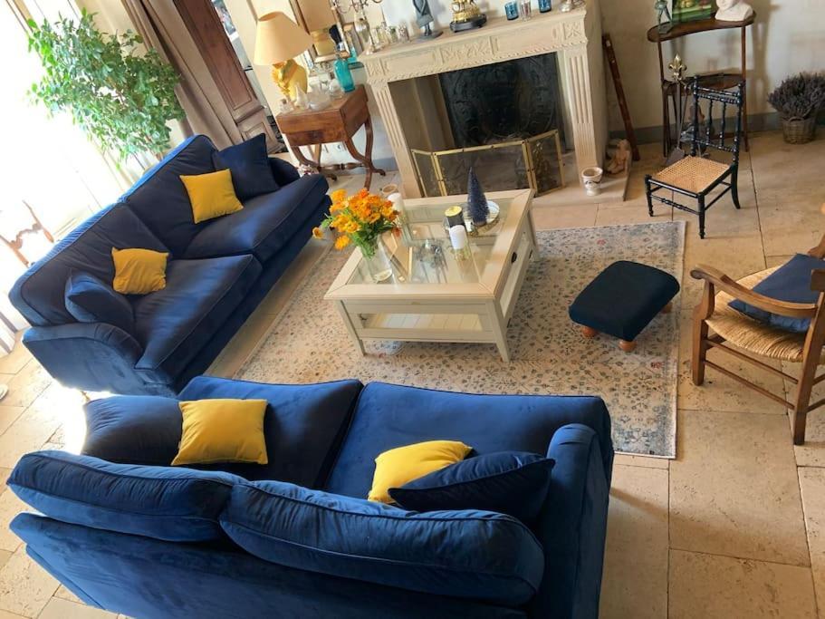 Villa Mas des Coudoulières avec piscine et jacuzzi à Roquemaure  Extérieur photo