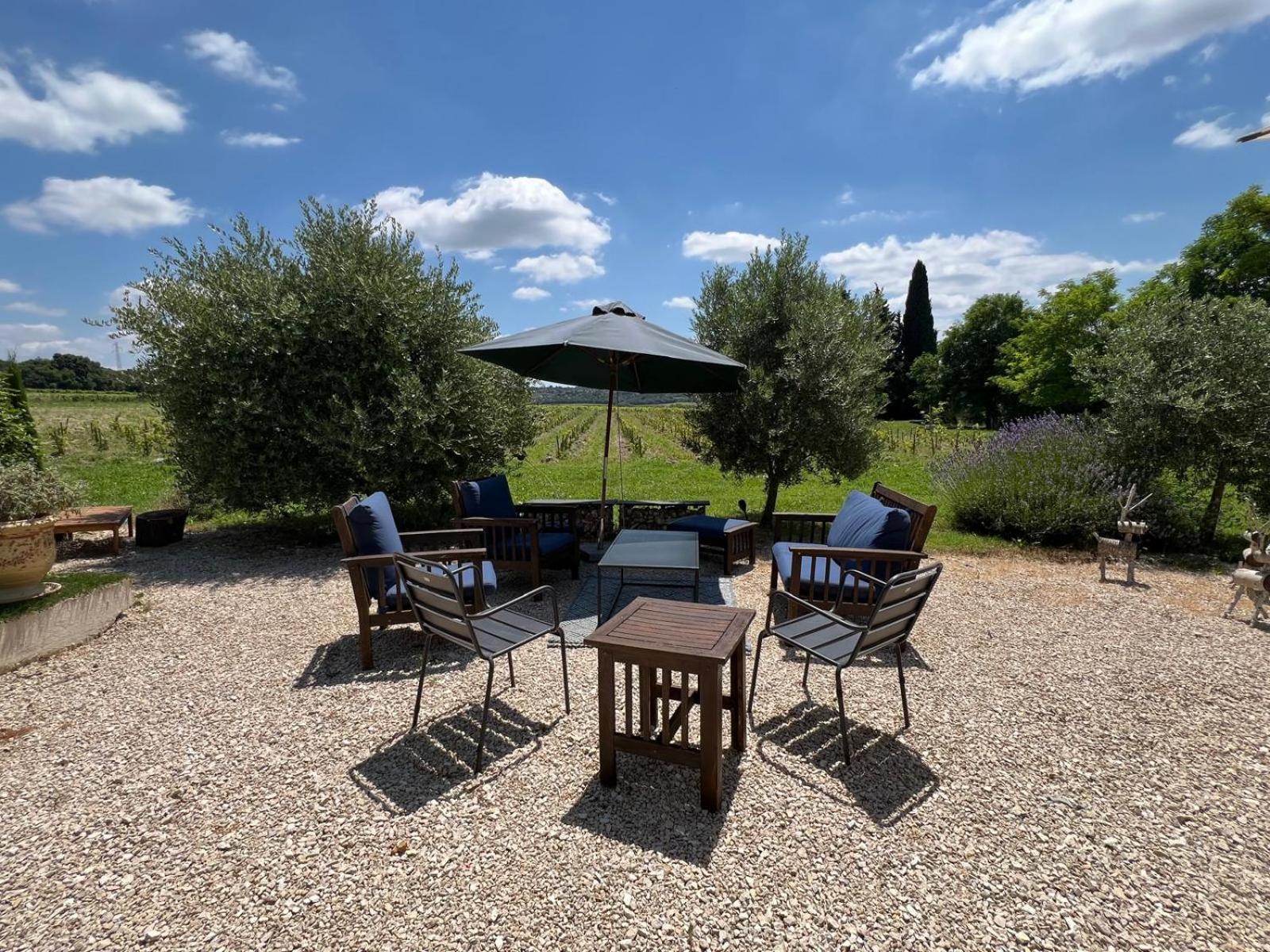 Villa Mas des Coudoulières avec piscine et jacuzzi à Roquemaure  Extérieur photo